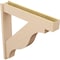 Ekena Millwork 8-in W x 46-in D x 46-in H Funston Block Rough Cedar Woodgrain TimberThane Outlooker, Primed Tan OUTUR080X46X46FST44RCPR - alternate 5